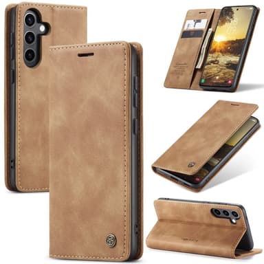 CASEME Lommebok-deksel Samsung Galaxy S24 FE - Brun