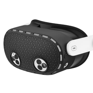 For Meta Quest 3S Beskyttelsesveske VR Hodesett Silikondeksel - Svart