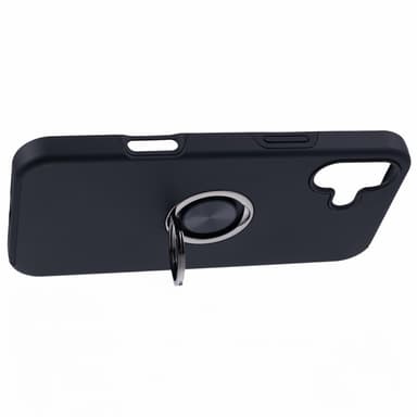 Til iPhone 16 Plus Hybrid Deksel Med Fingerring - Svart