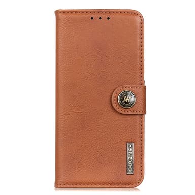 KHAZNEH til iPhone 16 Plus Lommebok-deksel - Brun