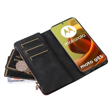 KS Lommebok-deksel til Motorola Moto G85 - Svart