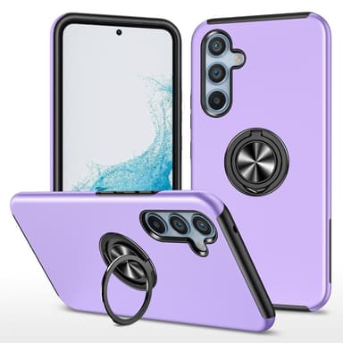 Til Samsung Galaxy A16 5G/A16 4G Hybrid Veske med Roterbar Ringholder - Lilla