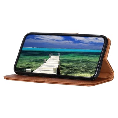 KHAZNEH til iPhone 16 Plus Lommebok-deksel - Brun