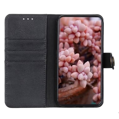 KHAZNEH til iPhone 16 Plus Lommebok-deksel - Svart