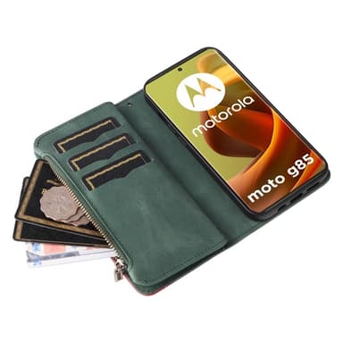 KS Lommebok-deksel til Motorola Moto G85 - Grønn