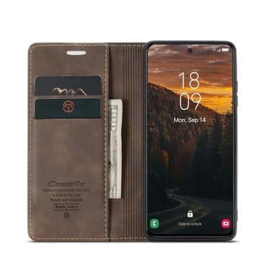 CASEME Lommebok-deksel Samsung Galaxy S24 FE - Kaffe