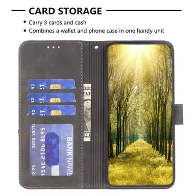 BINFEN Lommebok-deksel Samsung Galaxy A16 5G/A16 4G - Grå