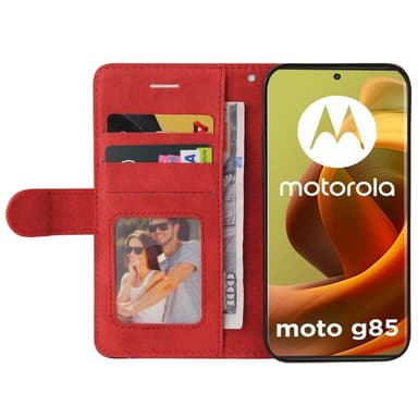 KT Lommebok-deksel til Motorola Moto G85 - Rød
