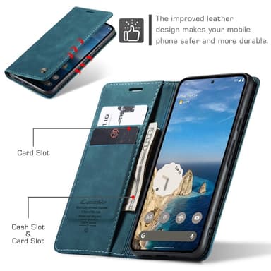CASEME Til Google Pixel 9 Pro/Pixel 9 Veske Stativ Telefonveske
