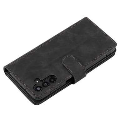 Til Samsung Galaxy S24 FE Deksel med Glidelås og 9 Kortspor i PU Lær - Svart