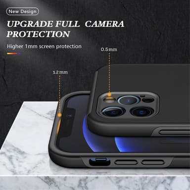 iPhone 13 Pro Max Hybrid Deksel Med Fingerring - Svart