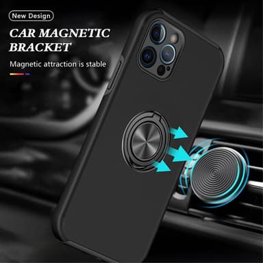 iPhone 13 Pro Max Hybrid Deksel Med Fingerring - Svart