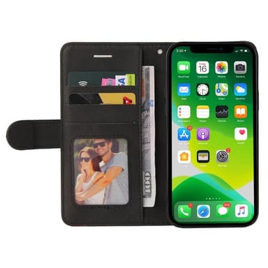 KT Lommebok-deksel til iPhone 15 - Svart