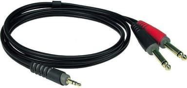 Klotz Y-kabel Stereo Minijack - X2 Jack