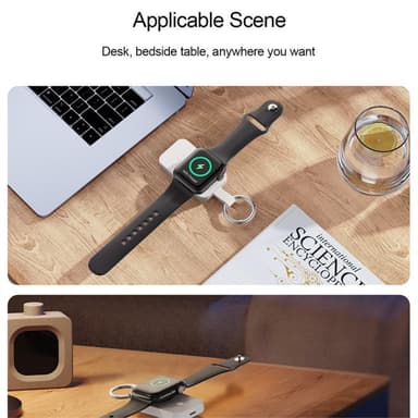 Qi trådløs strømbank til Apple Watch Ultra/Serie 8 7 SE 6 5 4 3 2
