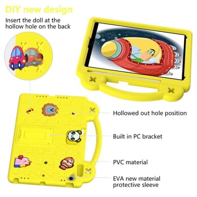 Apple iPad 10.2 2021 2020 2019 EVA Foam Stativdeksel - Gul