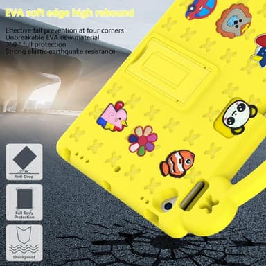 Apple iPad 10.2 2021 2020 2019 EVA Foam Stativdeksel - Gul
