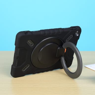 PEPKOO iPad 9.7 (2017/2018) /iPad Air Extreme Armor - Svart 360 graders svingbart stativ