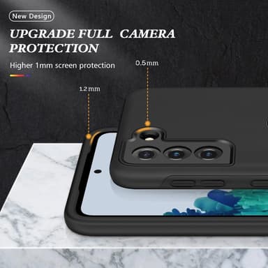 Samsung Galaxy S21 Hybrid Deksel Med Fingerring - Svart
