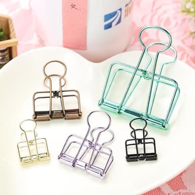 Klemmer Papirclips etc i metall 3 stk (er) Blandede farger Stor