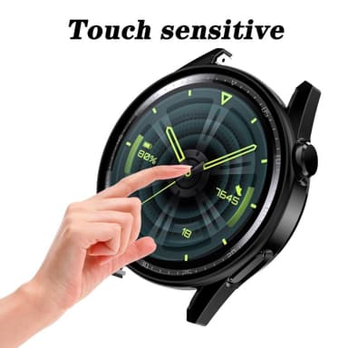 Huawei Watch GT 3 42mm svart ramme med herdet glass