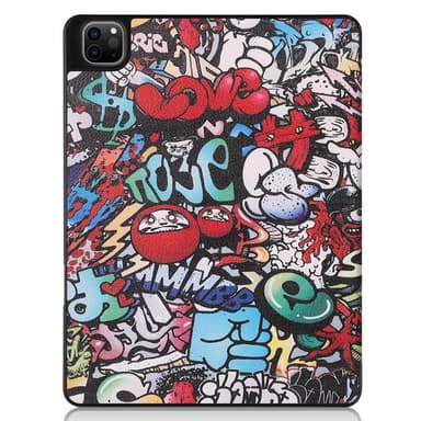 iPad Pro 12.9"" 2021 Trippeldeksel med smal passform - Graffiti