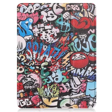 iPad Pro 12.9"" 2021 Trippeldeksel med smal passform - Graffiti