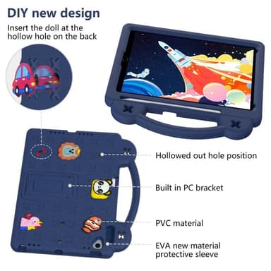 Apple iPad 10.2 2021 2020 2019 EVA Foam Stativdeksel - Mørkeblå
