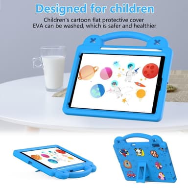 Apple iPad 10.2 2021 2020 2019 EVA Foam Stativdeksel - Lyseblå