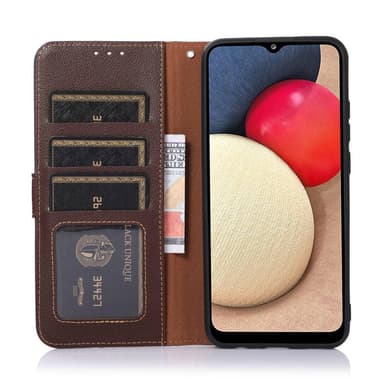 KHAZNEH Samsung Galaxy A14 Lommebok-deksel - Brun/Blå