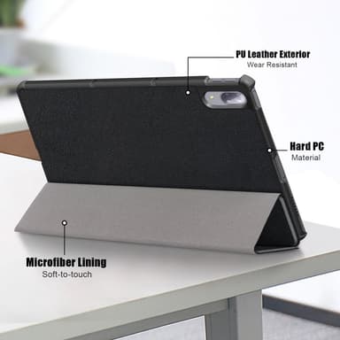 Tri-fold Veske til Lenovo Tab P11 Pro TB-J706F - Svart