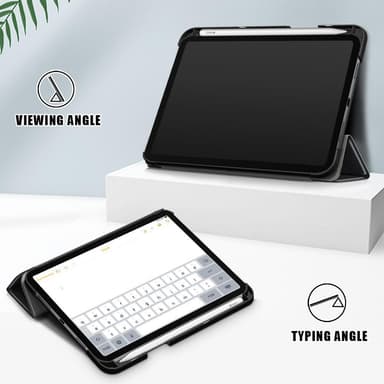 iPad mini 6 (2021)/(2024) Slim Fit Veske Wake/Sleep - Svart