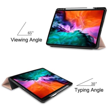 iPad Pro 12.9"" 2021 Slim Fit Trifoldbart deksel - Rose Gull