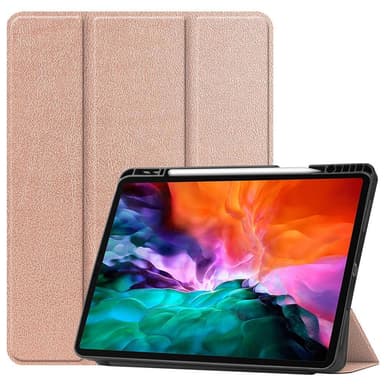 iPad Pro 12.9"" 2021 Slim Fit Trifoldbart deksel - Rose Gull