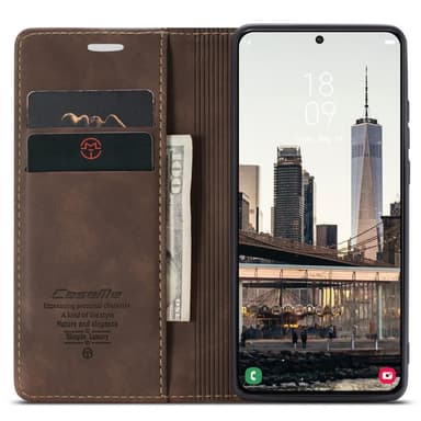 CASEME Lommebok-deksel Samsung Galaxy S22 - Kaffe