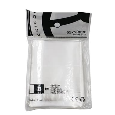 Gjennomsiktige Plastlommer for Spillekort 100-pk