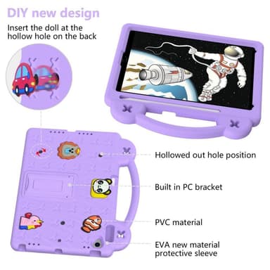 Apple iPad 10.2 2021 2020 2019 EVA Foam Stativdeksel - Lilla