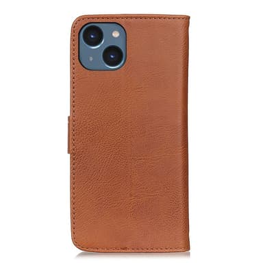 KHAZNEH iPhone 15 Plus Lommebok-deksel - Brun