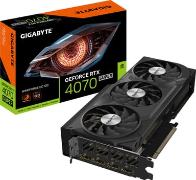Gigabyte GeForce RTX 4070 Super Windforce OC grafikkort (12 GB GDDR6X)