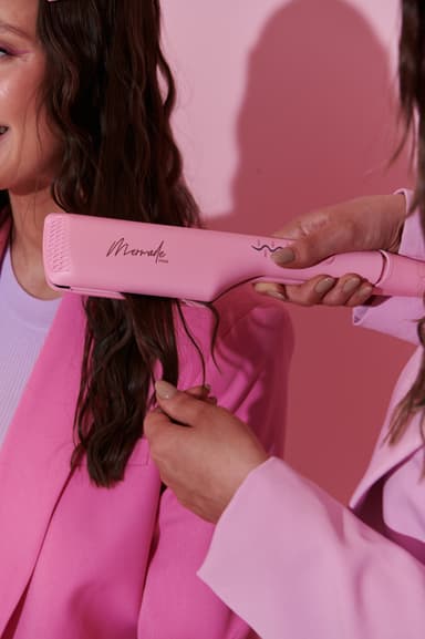 Mermade Double Waver krølltang 4102 (rosa)