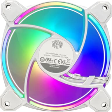 Cooler Master MasterFan MF120 Halo2 RGB PWM vifte (3-pakning, hvit)
