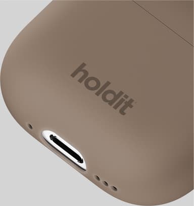 Holdit AirPods 4 Silicone deksel (mokkabrun)