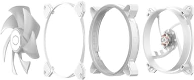 Cooler Master MasterFan MF140 Halo2 RGB PWM vifte (hvit)