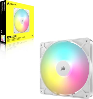 Corsair RS140 ARGB 140mm PWM vifte (hvit)