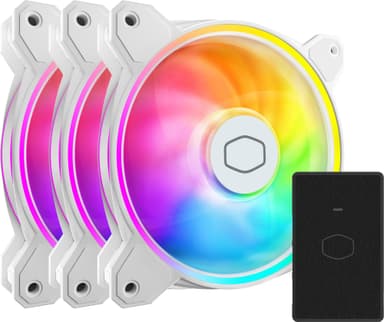 Cooler Master MasterFan MF120 Halo2 RGB PWM vifte (3-pakning, hvit)