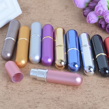 Mini refill sprayflaske for parfyme 6 ml Sølv