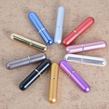 Mini refill sprayflaske for parfyme 6 ml Sølv