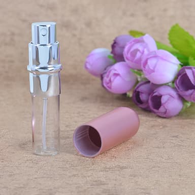 Mini refill sprayflaske for parfyme 6 ml Sølv