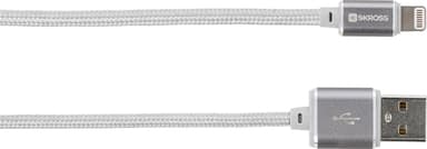 Charge n Sync Lightning Connector - Steel Line, vit18140