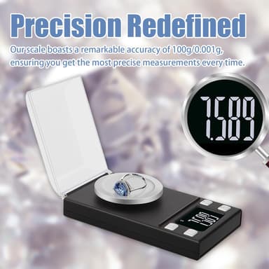 Elektronisk digital vekt 100 gram / 0,001 gram tarafunksjon